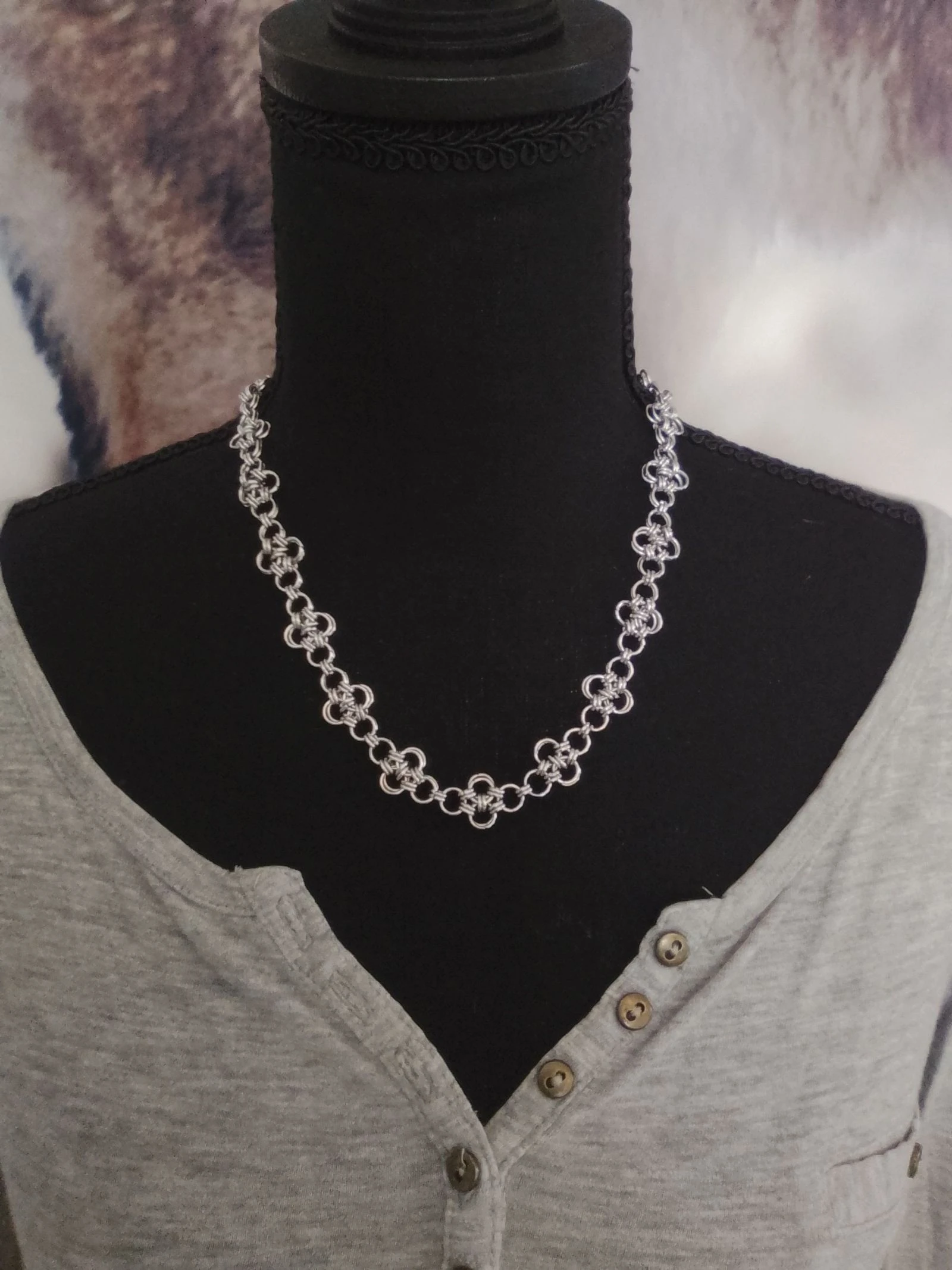 Collier unisexe chainmail japonais 